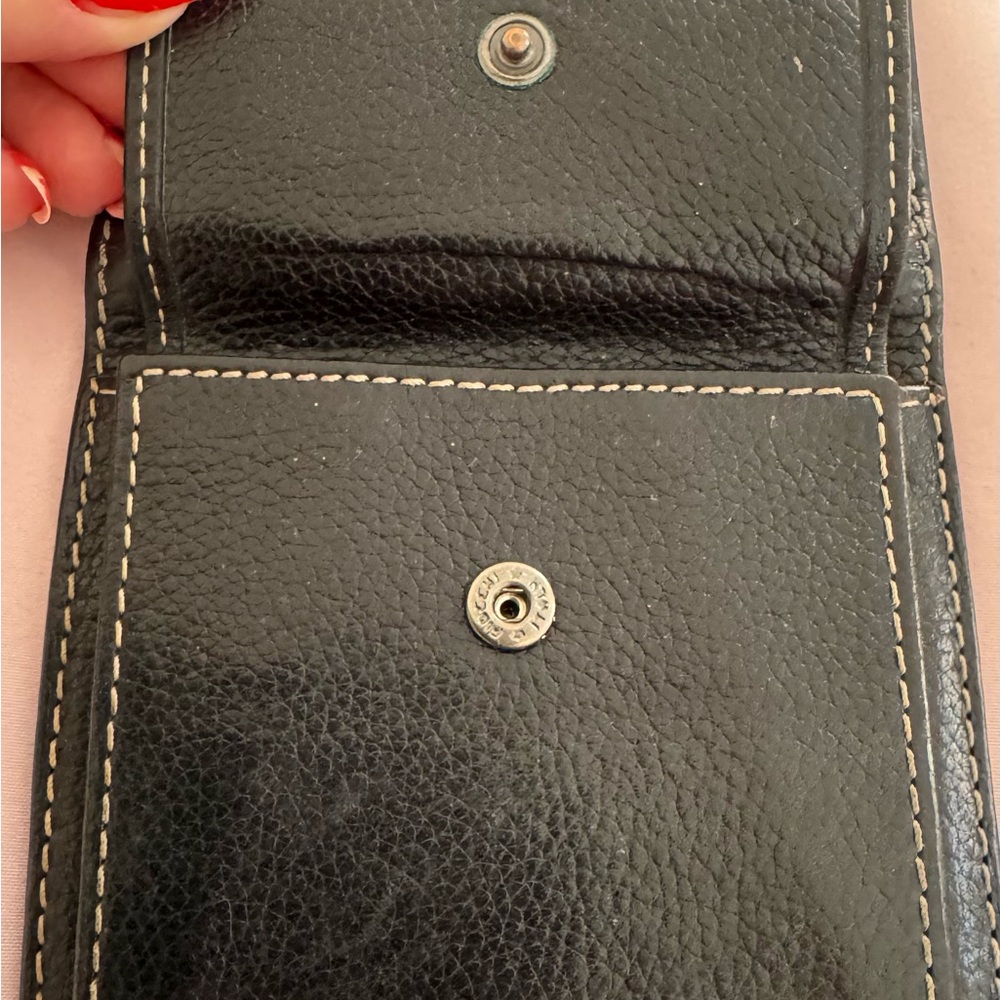 Bric's men’s Black genuine Leather bifold wallet, size 7x4 Made in Italy preppy - Picture 12 of 13